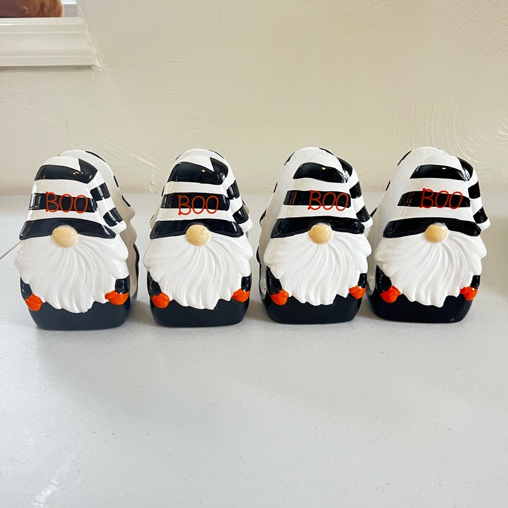 Halloween Gnome Boo Napkin Holders 4ct